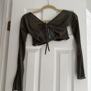 Olive Green Sparkle 2 piece going out set